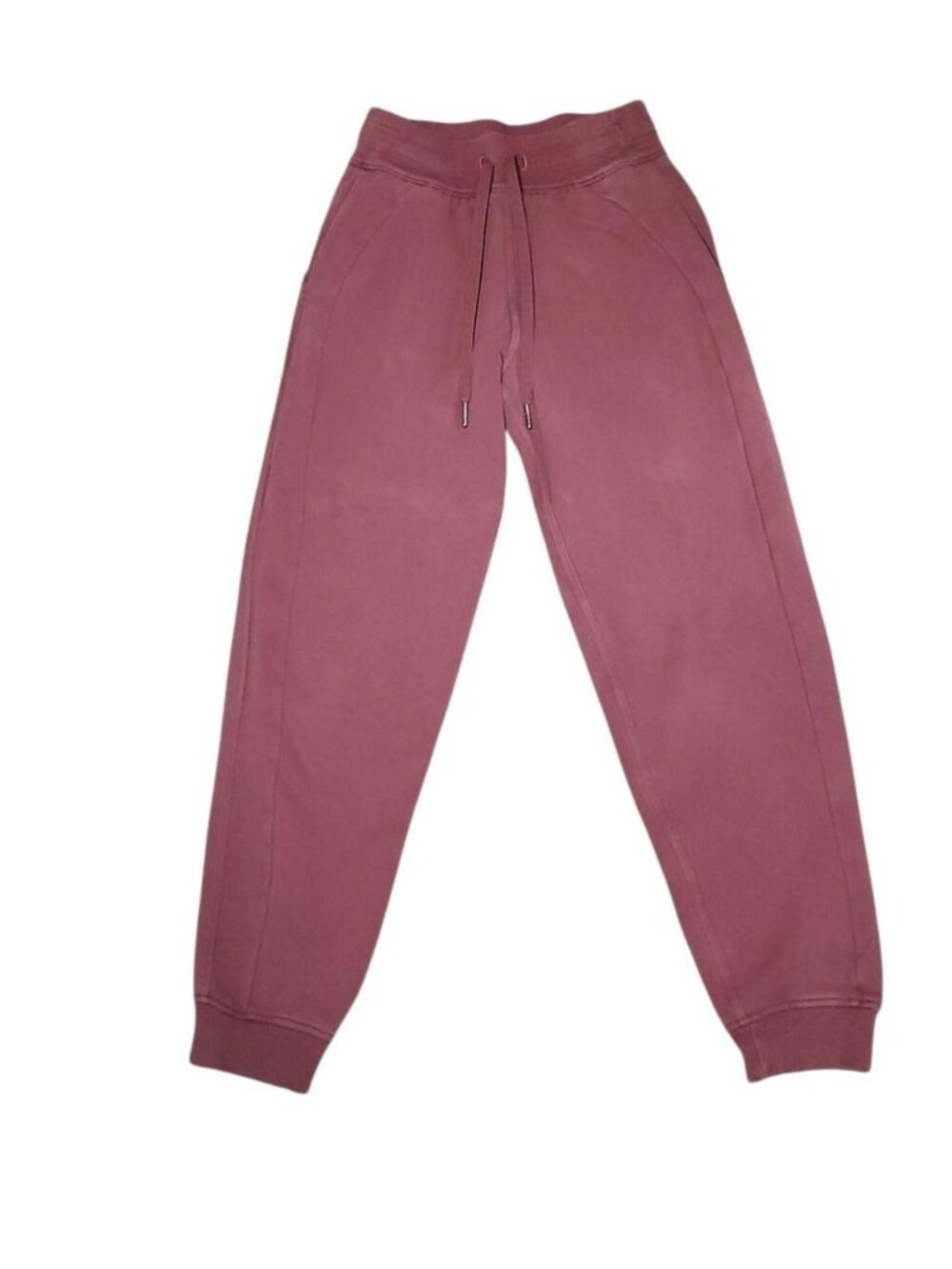 Lululemon Burgundy high-waisted joggers